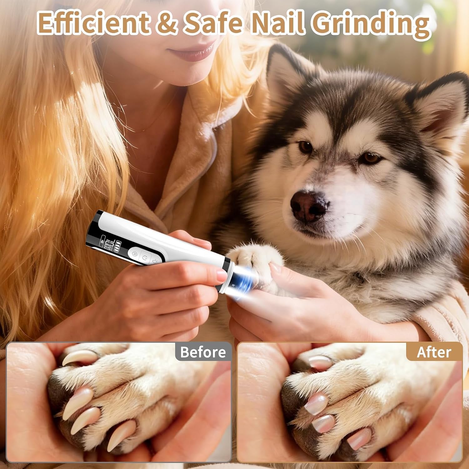 Dog Nail Grinder, Cordless Grooming Pro Nail Grinder 101