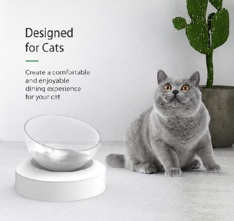 DOUBLE ANGLE ADJUSTABLE PET FEEDING BOWL