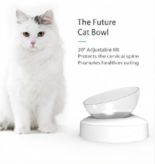 DOUBLE ANGLE ADJUSTABLE PET FEEDING BOWL